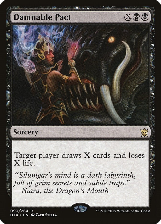 Image for Damnable Pact (93) (Dragons of Tarkir) - Magic: The Gathering