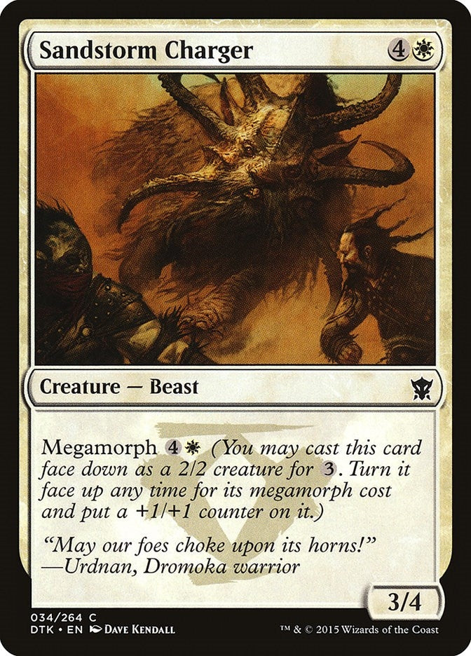 Image for Sandstorm Charger (34) (Dragons of Tarkir) - Magic: The Gathering