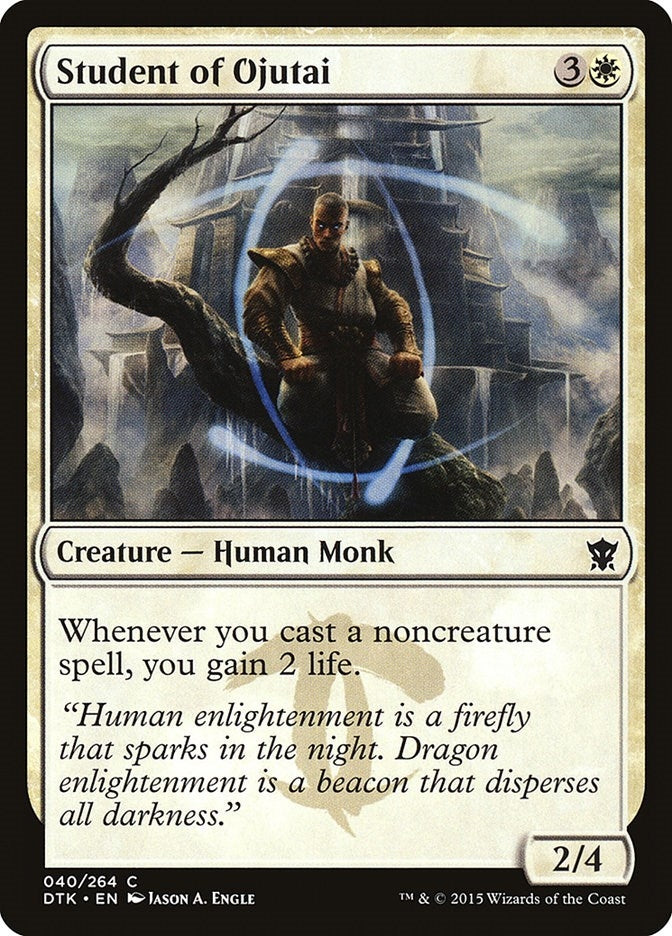 Image for Student of Ojutai (40) (Dragons of Tarkir) - Magic: The Gathering