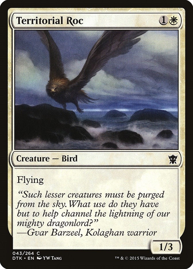 Image for Territorial Roc (43) (Dragons of Tarkir) - Magic: The Gathering