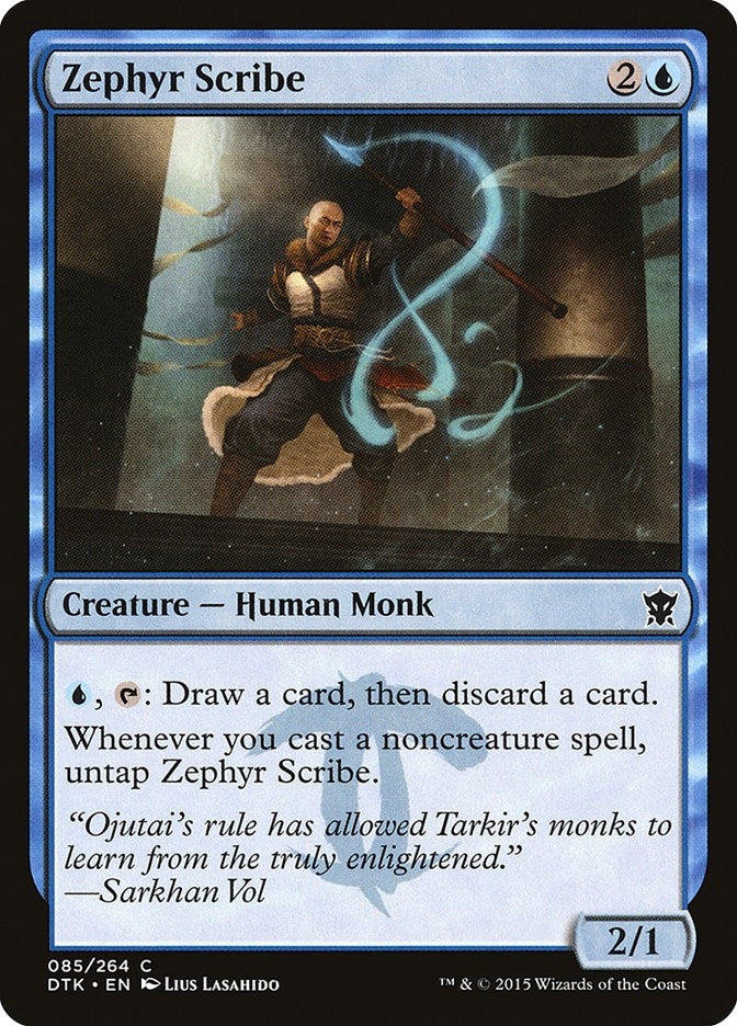 Image for Zephyr Scribe (85) (Dragons of Tarkir) - Magic: The Gathering