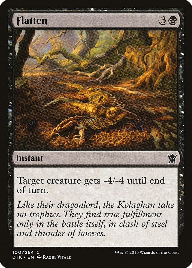 Image for Flatten (100) (Dragons of Tarkir) - Magic: The Gathering