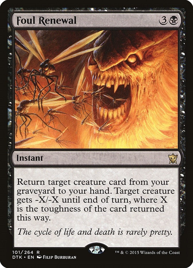 Image for Foul Renewal (101) (Dragons of Tarkir) - Magic: The Gathering