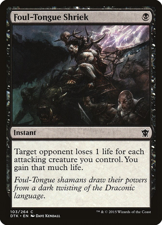 Image for Foul-Tongue Shriek (103) (Dragons of Tarkir) - Magic: The Gathering