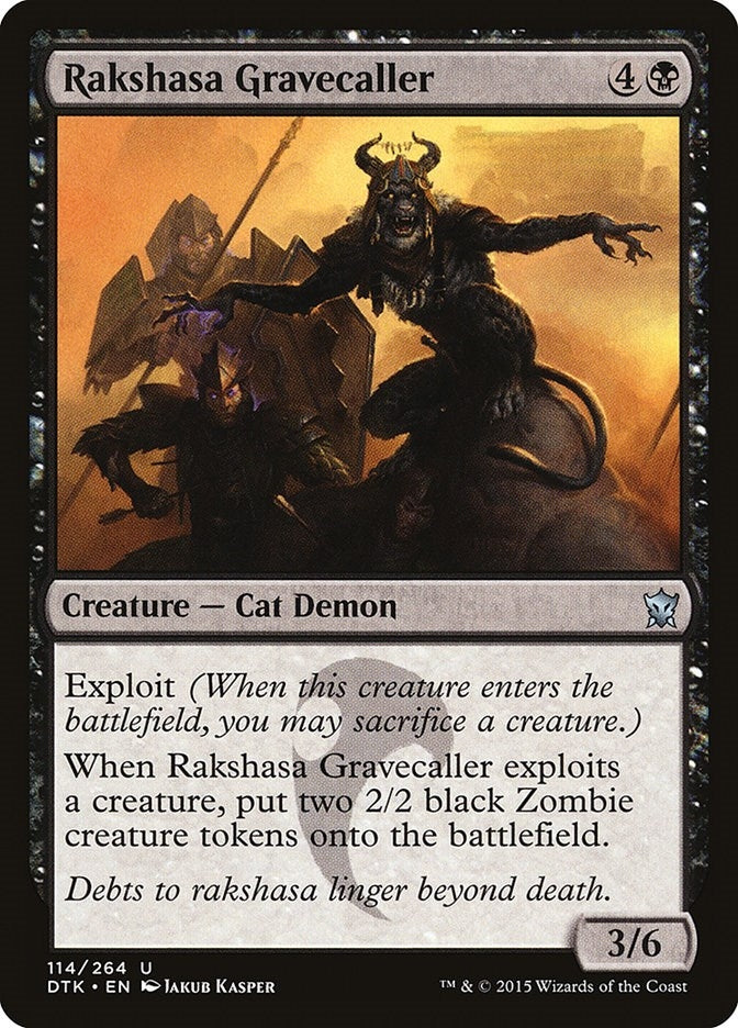 Image for Rakshasa Gravecaller (114) (Dragons of Tarkir) - Magic: The Gathering