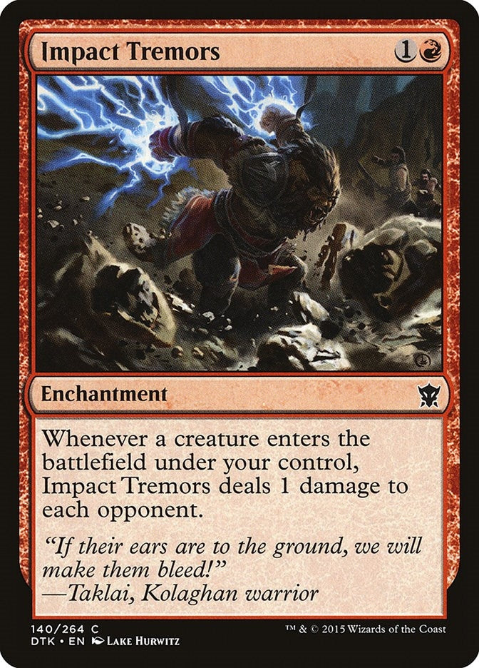 Image for Impact Tremors (140) (Dragons of Tarkir) - Magic: The Gathering