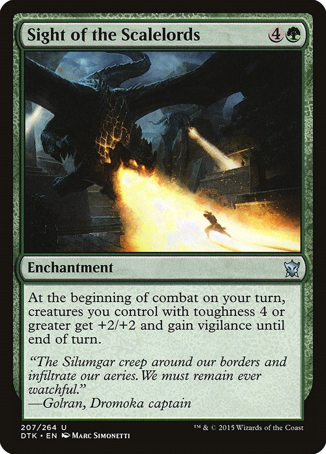 Image for Sight of the Scalelords (207) (Dragons of Tarkir) - Magic: The Gathering
