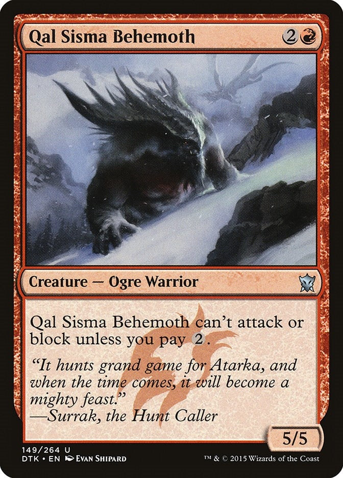 Image for Qal Sisma Behemoth (149) (Dragons of Tarkir) - Magic: The Gathering