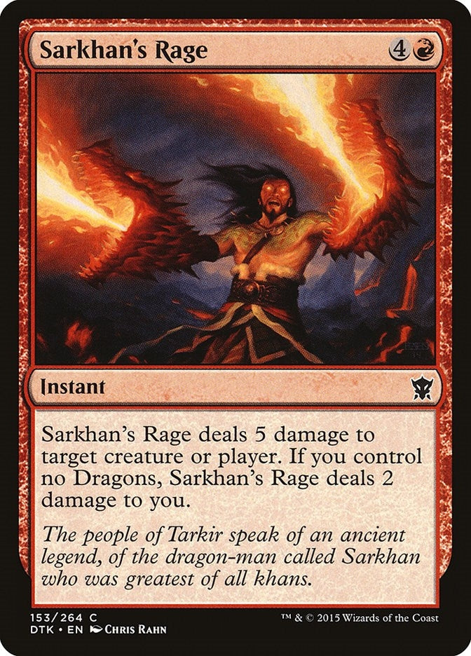 Image for Sarkhan's Rage (153) (Dragons of Tarkir) - Magic: The Gathering