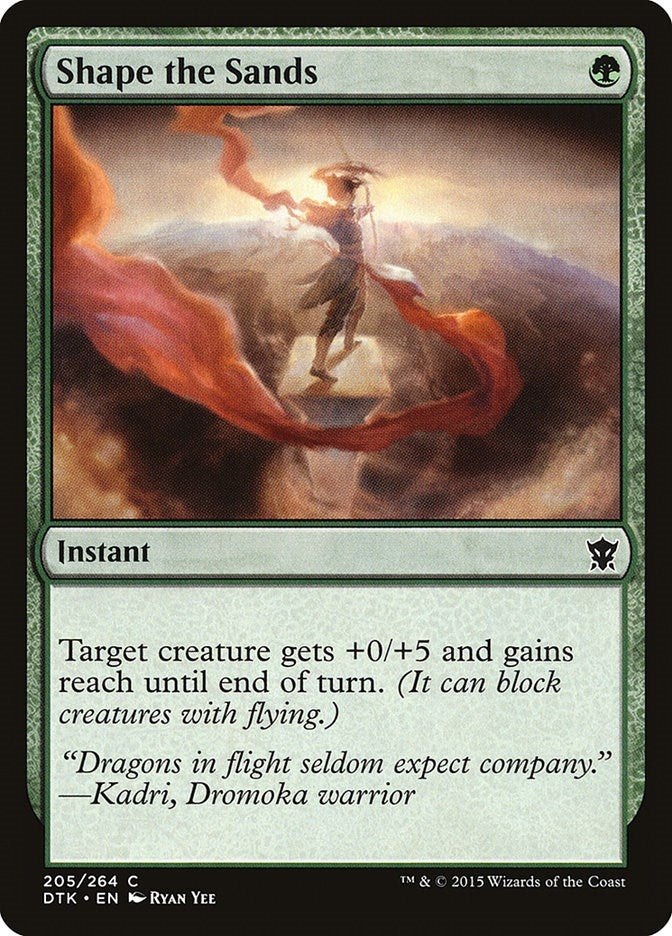 Image for Shape the Sands (205) (Dragons of Tarkir) - Magic: The Gathering