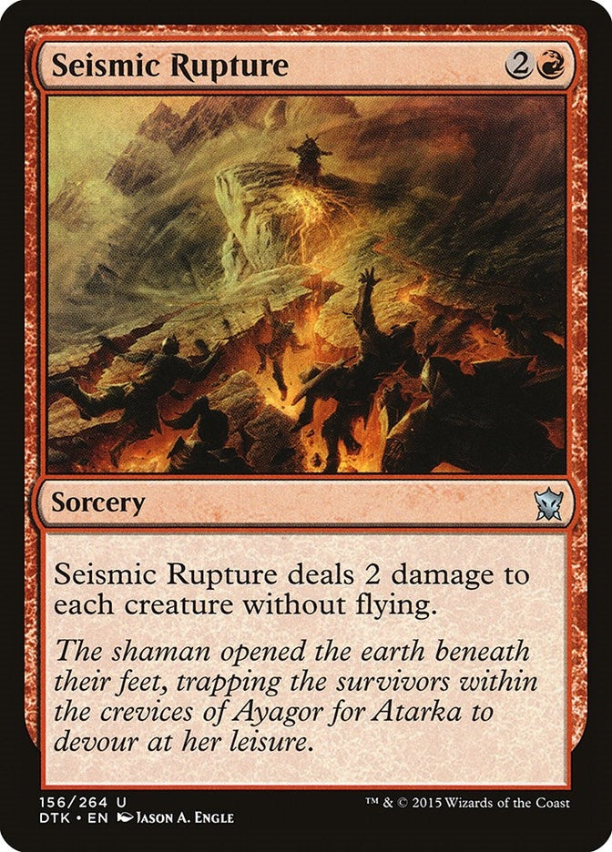 Image for Seismic Rupture (156) (Dragons of Tarkir) - Magic: The Gathering