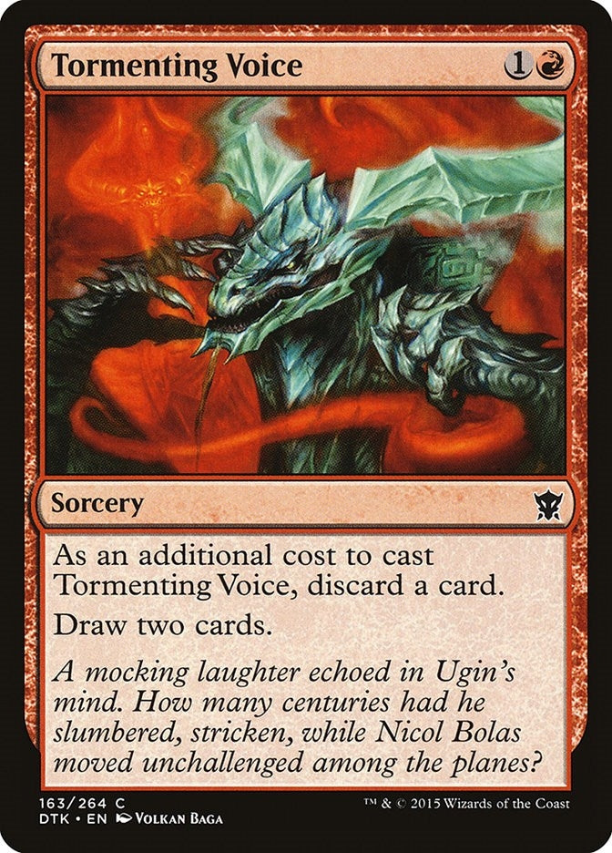 Image for Tormenting Voice (163) (Dragons of Tarkir) - Magic: The Gathering
