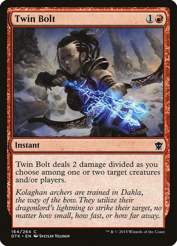 Image for Twin Bolt (164) (Dragons of Tarkir) - Magic: The Gathering