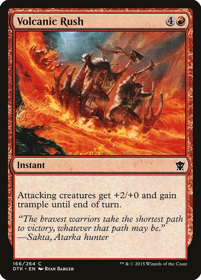 Image for Volcanic Rush (166) (Dragons of Tarkir) - Magic: The Gathering