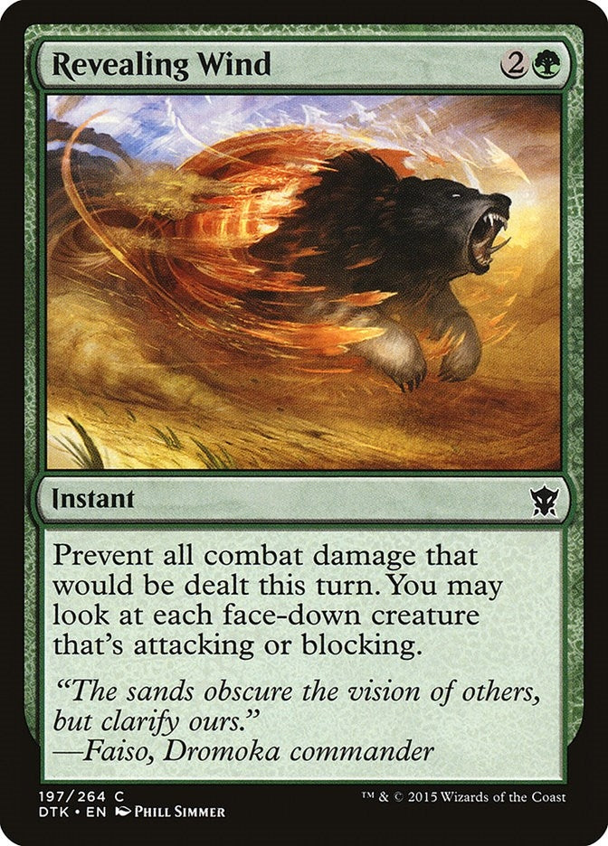 Image for Revealing Wind (197) (Dragons of Tarkir) - Magic: The Gathering