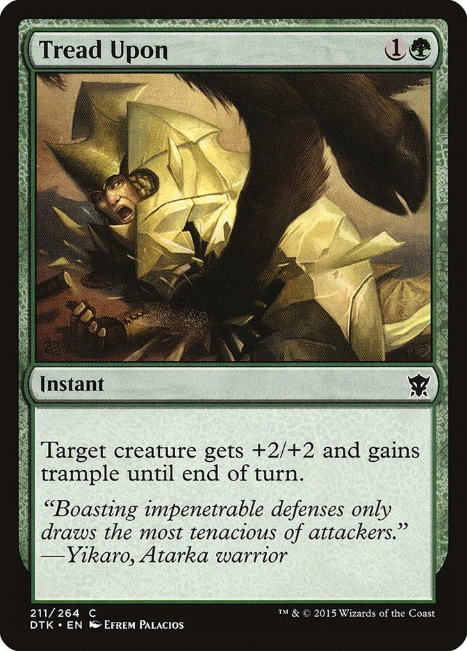 Image for Tread Upon (211) (Dragons of Tarkir) - Magic: The Gathering