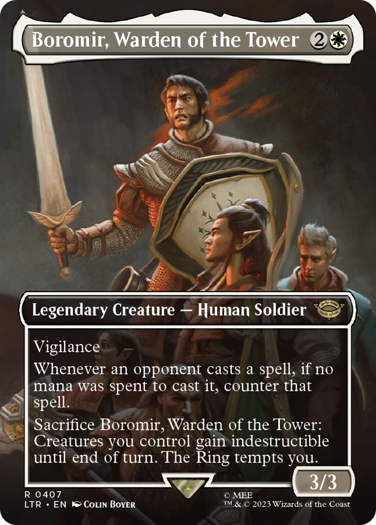 Boromir, Warden of the Tower (Borderless) (407) (LTR)