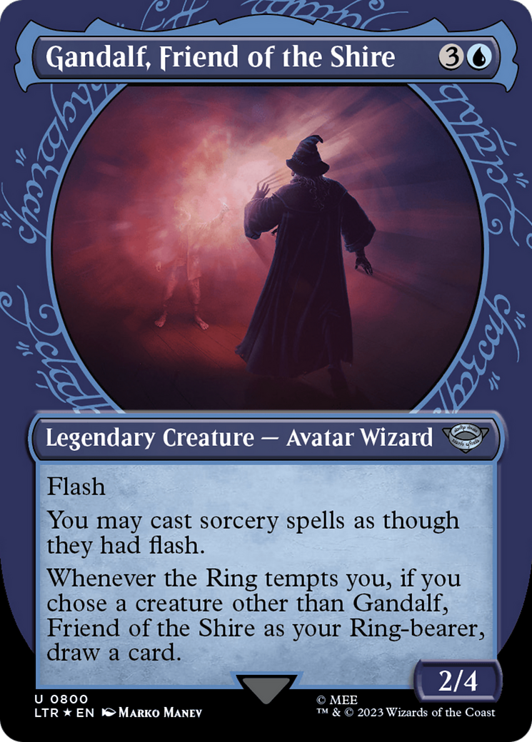 Gandalf, Friend of the Shire (Showcase) (Surge Foil) (800) (LTR)