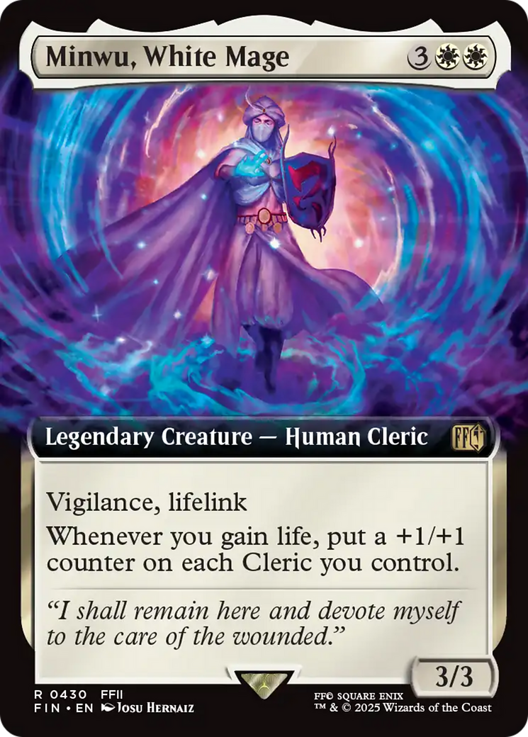 Minwu, White Mage (Extended Art) (430) (FIN)