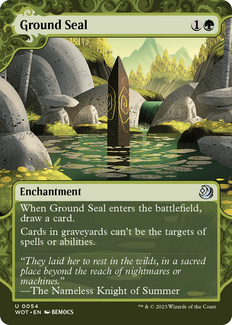 Ground Seal (WOT-054) - Wilds of Eldraine: Enchanting Tales: (Showcase) (Borderless)