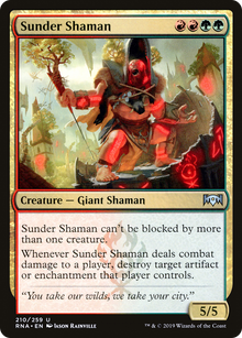 Sunder Shaman (RNA-210) - Ravnica Allegiance Foil
