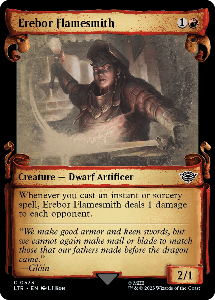Erebor Flamesmith (Showcase Scrolls) (573) (LTR)