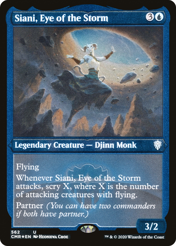 Siani, Eye of the Storm (Foil Etched) (CMR-562) - Commander Legends Foil