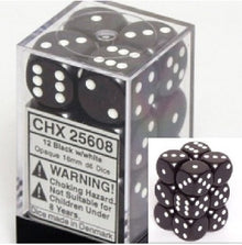 OPAQUE 12D6 BLACK/WHITE 16MM
