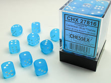 FROSTED 36D6 CARIBBEAN BLUE/WHITE 12MM