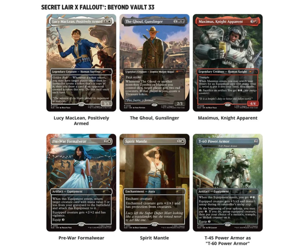 Secret Lair Drop: Secret Lair x Fallout: Beyond Vault 33 - Non-Foil Edition