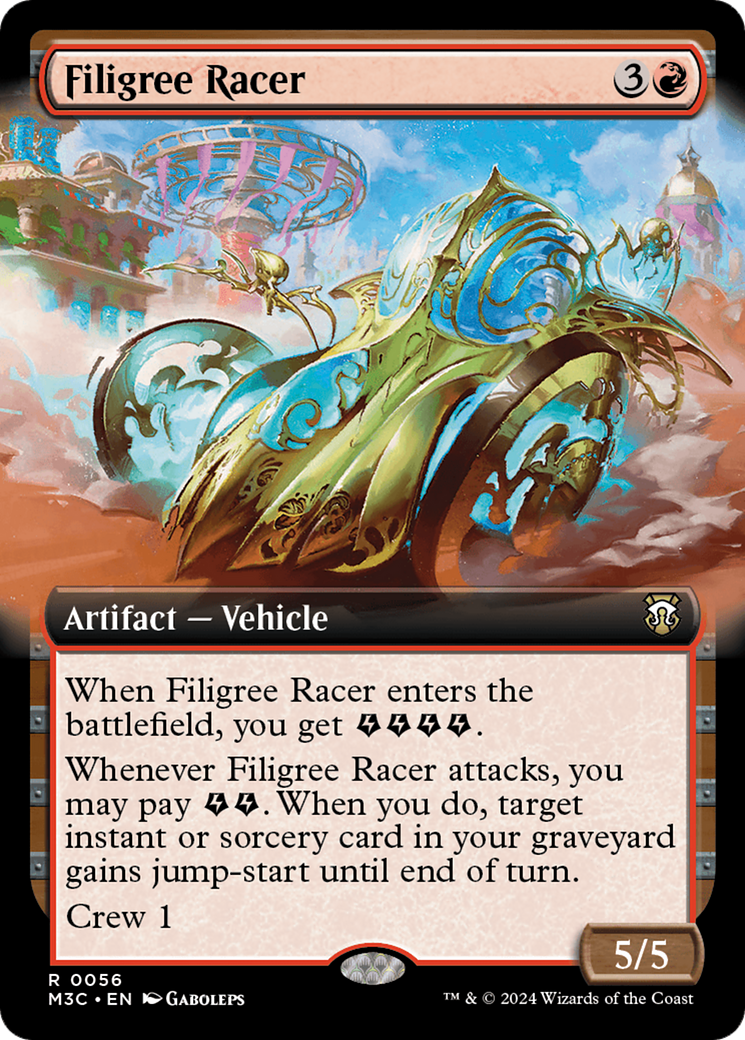 Filigree Racer (Extended Art) (M3C-056) - Modern Horizons 3 Commander: (Extended Art) Foil