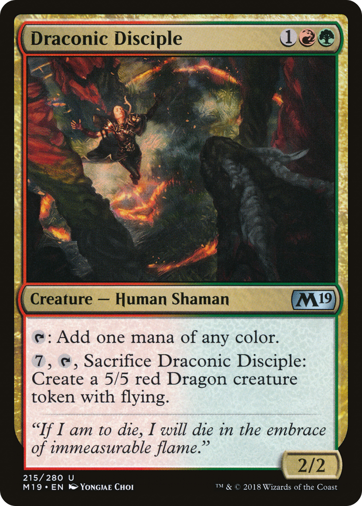 Draconic Disciple (215) (M19)