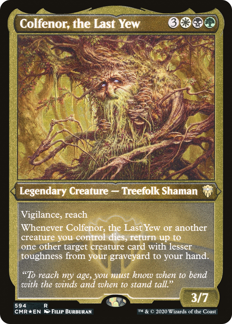 Colfenor, the Last Yew (Foil Etched) (CMR-594) - Commander Legends Foil