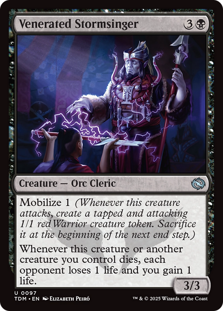 Venerated Stormsinger (TDM-097) - Tarkir: Dragonstorm Foil