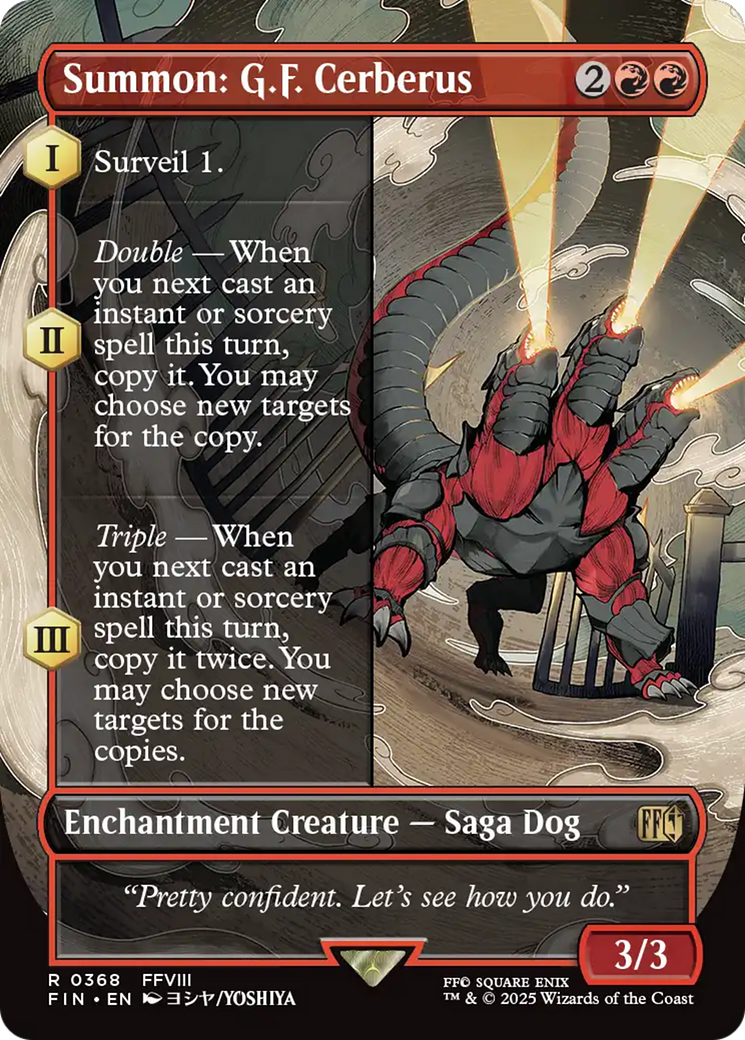 Summon: G.F. Cerberus (Borderless) (368) (FIN)