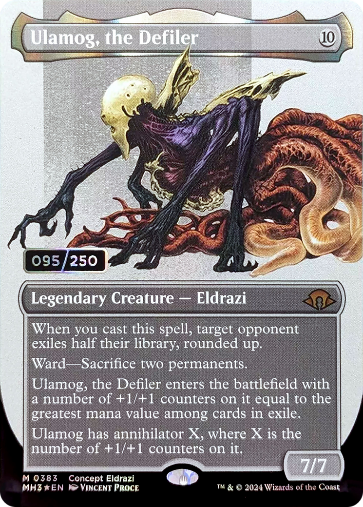 Ulamog, the Defiler (Borderless) (Serial Numbered) (383) (MH3)