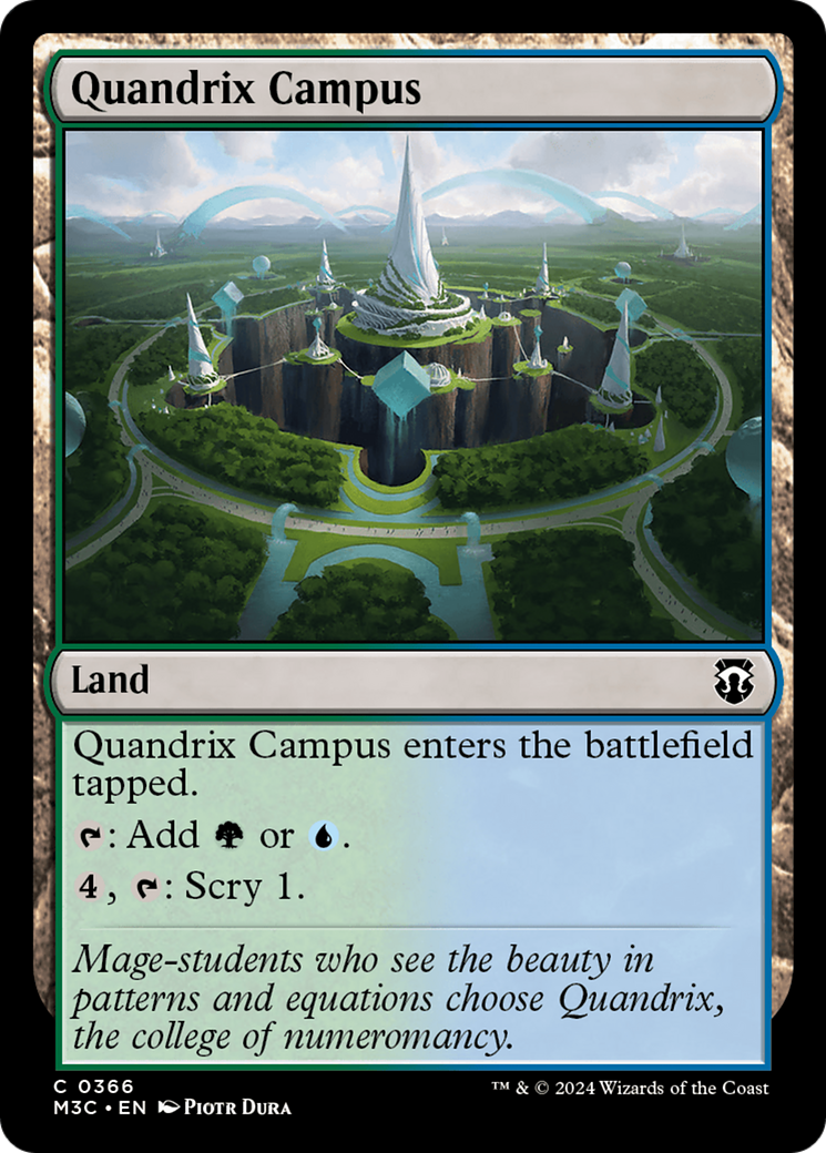 Quandrix Campus (M3C-366) - Modern Horizons 3 Commander Ripple Foil