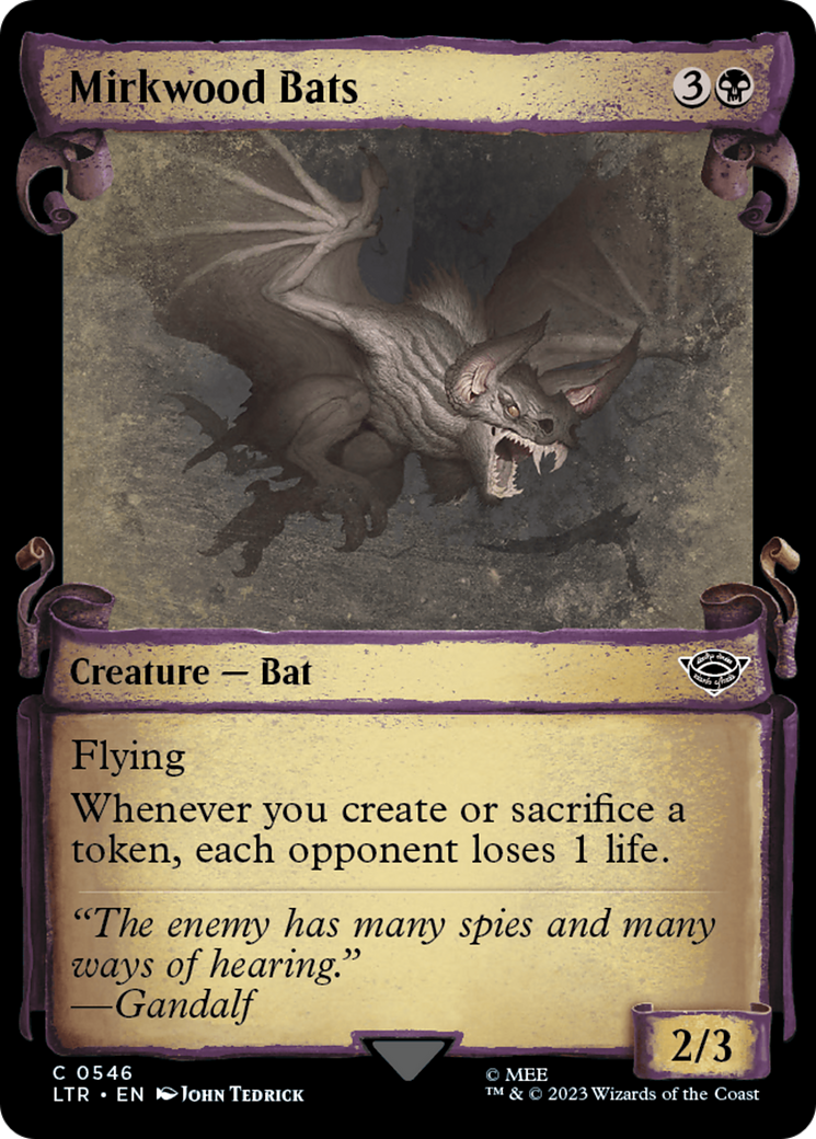 Mirkwood Bats (Showcase Scrolls) (546) (LTR)