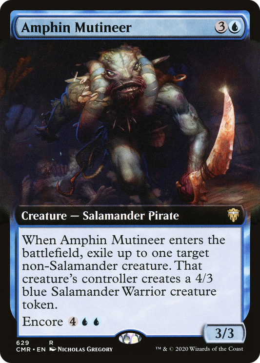 Amphin Mutineer (Extended Art) (CMR-629) - Commander Legends: (Extended Art)