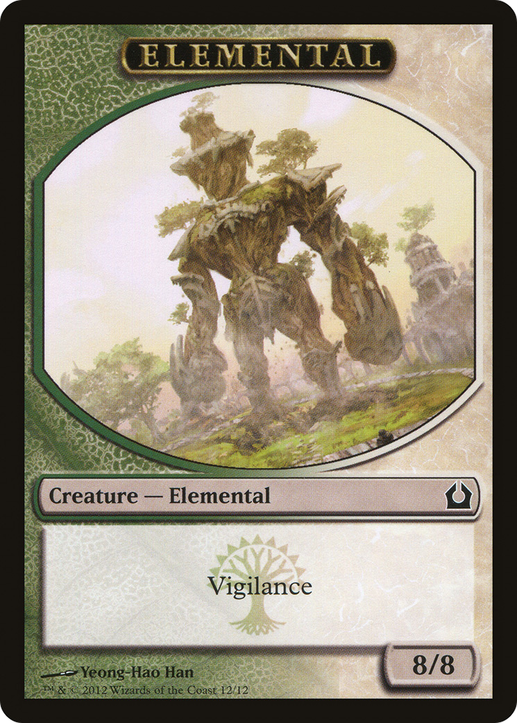 Elemental Token (Green/White) (12) (RTR)