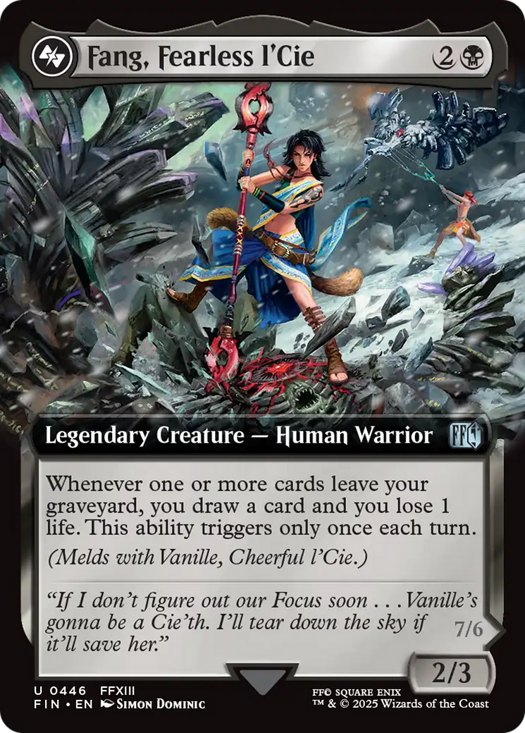 Fang, Fearless l'Cie (Extended Art) (446) (FIN)