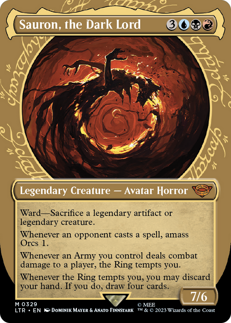 Sauron, the Dark Lord (Showcase) (329) (LTR)