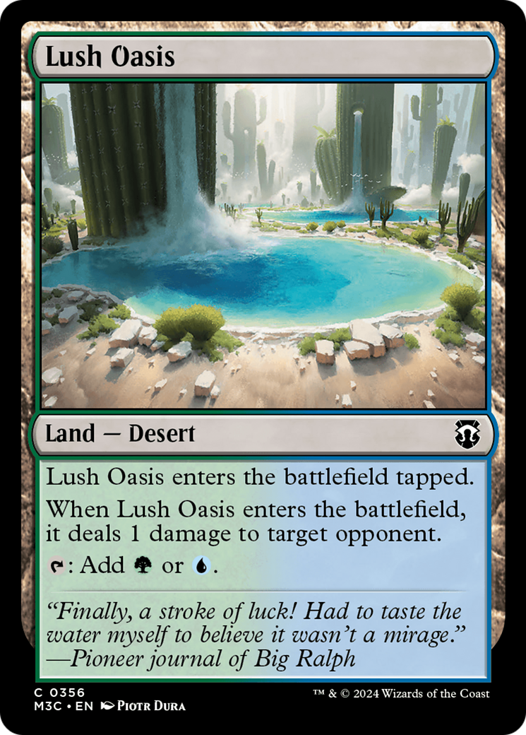 Lush Oasis (M3C-356) - Modern Horizons 3 Commander Ripple Foil