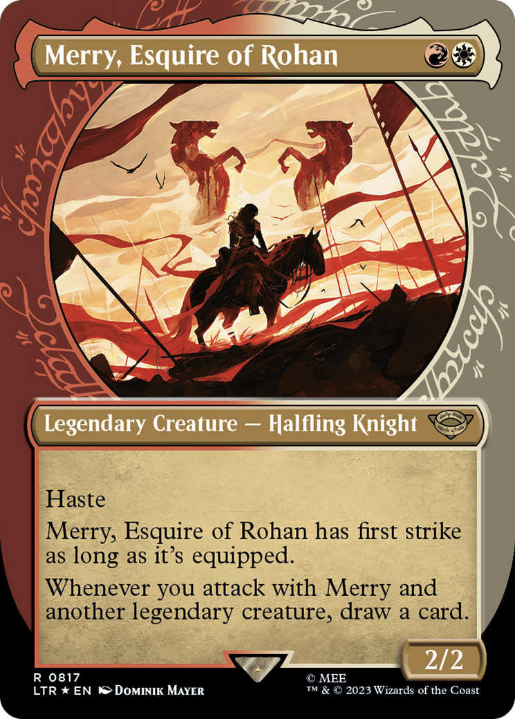 Merry, Esquire of Rohan (Showcase) (Surge Foil) (817) (LTR)