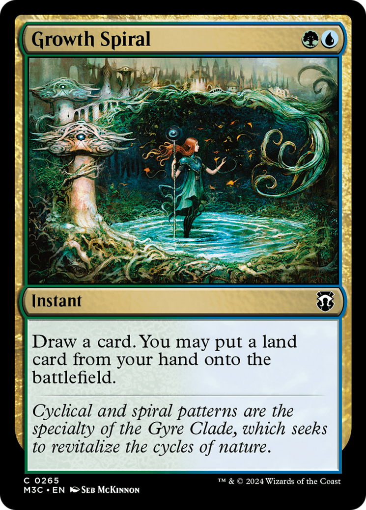 Growth Spiral (M3C-265) - Modern Horizons 3 Commander Ripple Foil