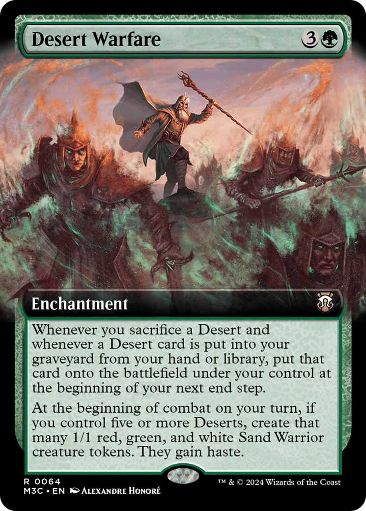 Desert Warfare (Extended Art) (M3C-064) - Modern Horizons 3 Commander: (Extended Art) Foil