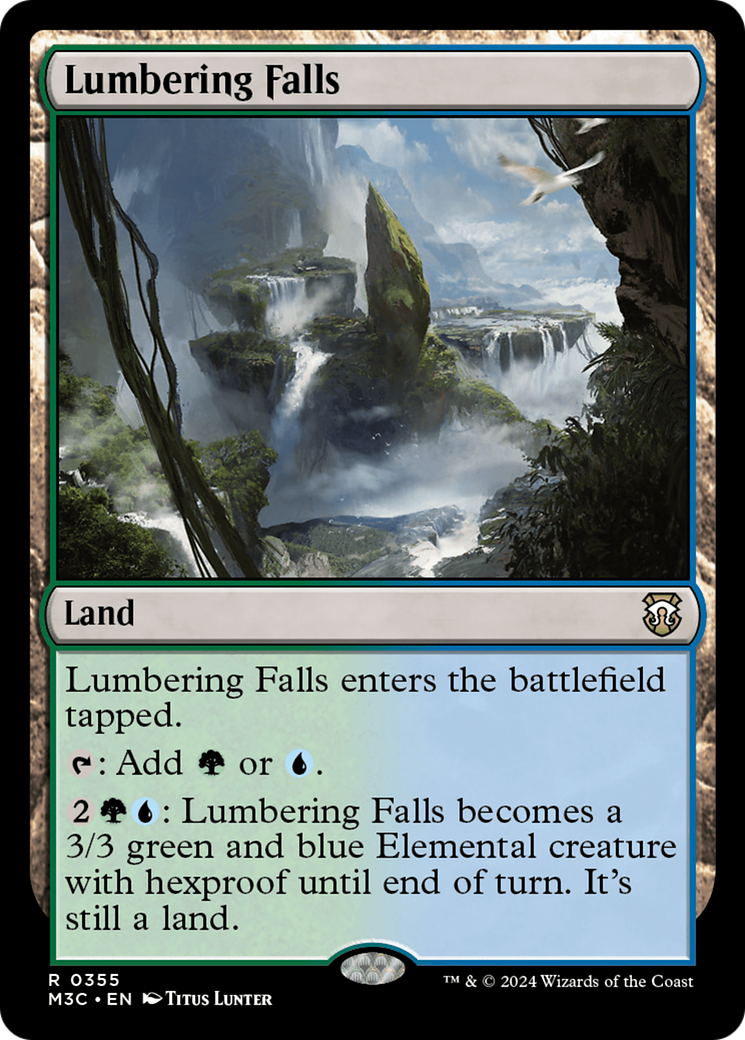 Lumbering Falls (M3C-355) - Modern Horizons 3 Commander Ripple Foil