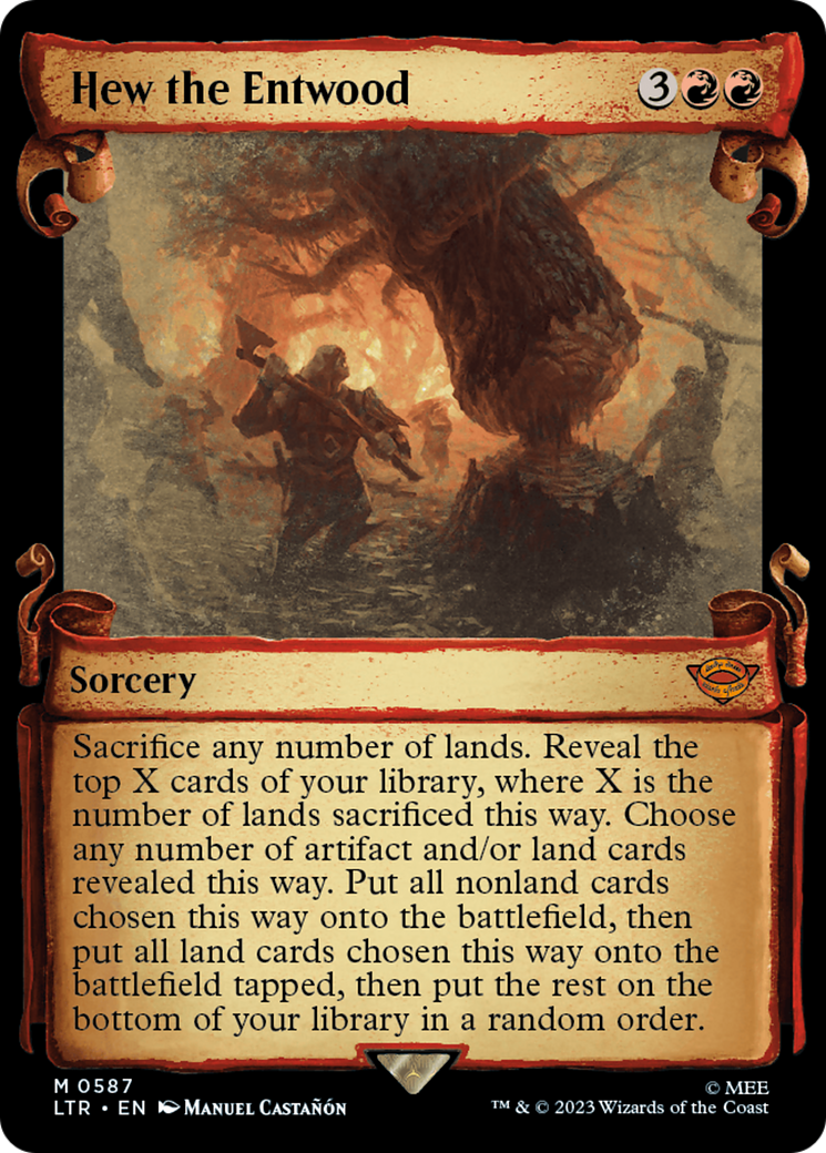 Hew the Entwood (Showcase Scrolls) (587) (LTR)
