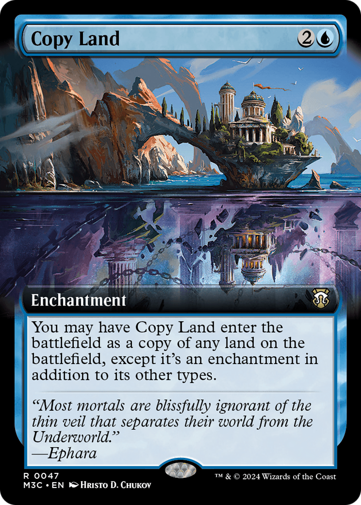Copy Land (Extended Art) (M3C-047) - Modern Horizons 3 Commander: (Extended Art) Foil