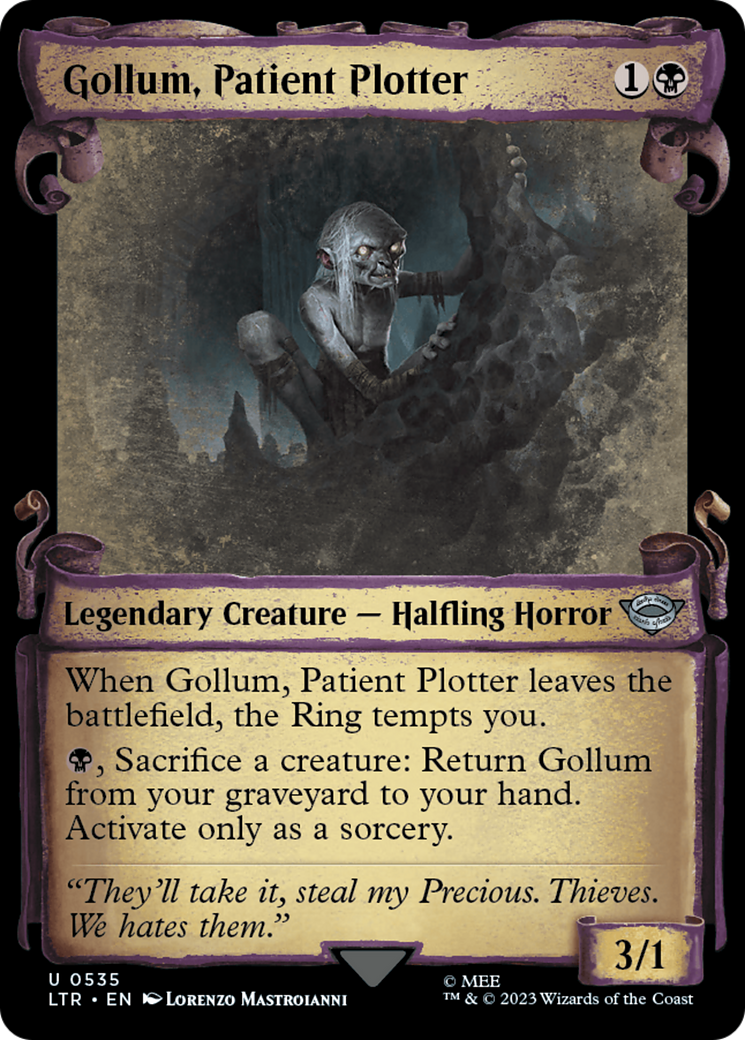 Gollum, Patient Plotter (Showcase Scrolls) (535) (LTR)